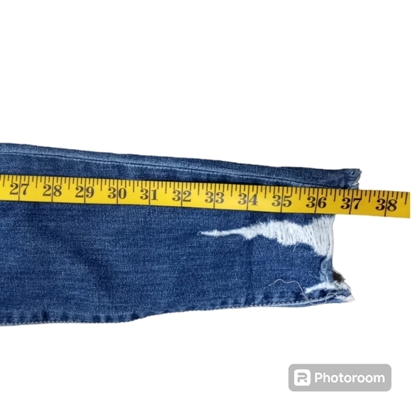 Joe's Jeans Ripped Distressed Skinny Fit Ankle Shark Bite Hem Jens Size 28 - Picture 12 of 16